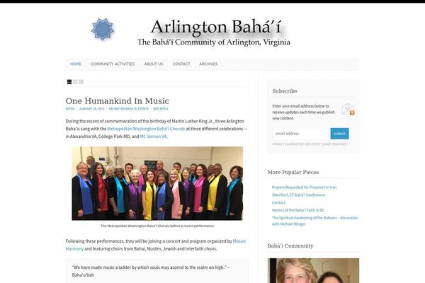 arlingtonbahai.org site used Wp-enlightened105