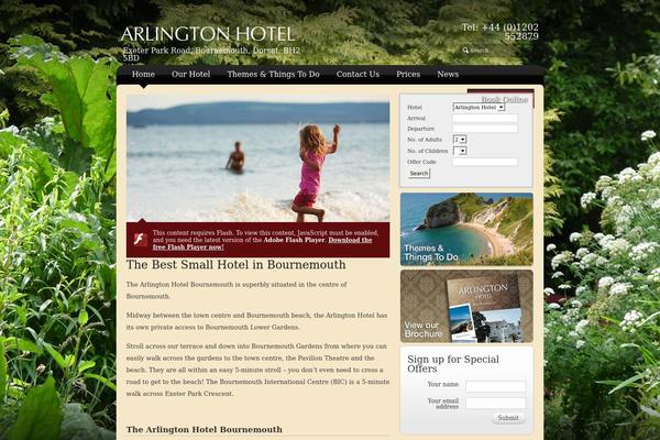 Arlington theme websites examples