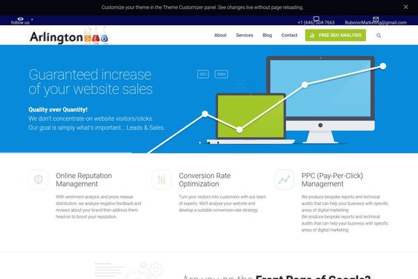 SEOWP theme site design template sample