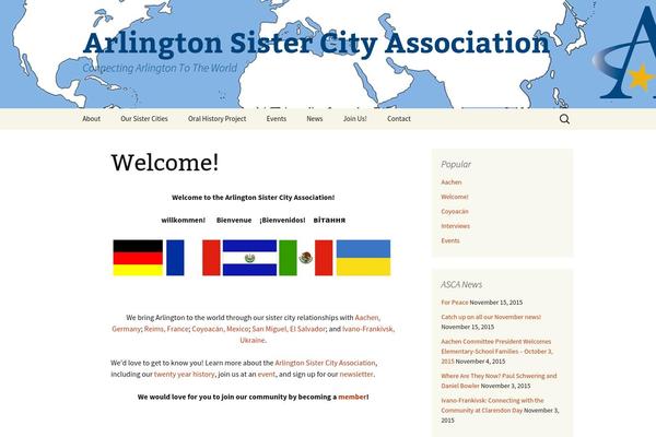 Twenty Thirteen theme site design template sample