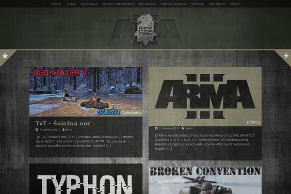 Alizee theme site design template sample