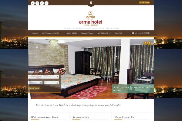 Nice Hotel theme site design template sample