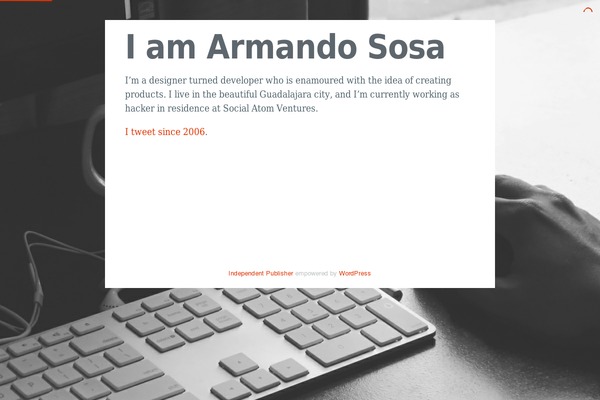Independent Publisher theme site design template sample