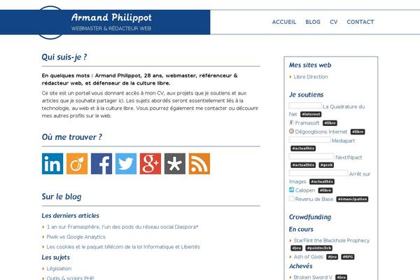 armandphilippot.com site used Armandphilippot2