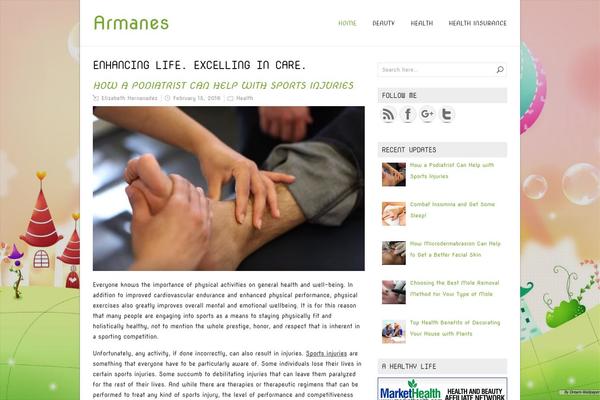 NatureSpace theme site design template sample
