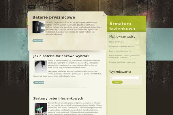 Paper theme site design template sample