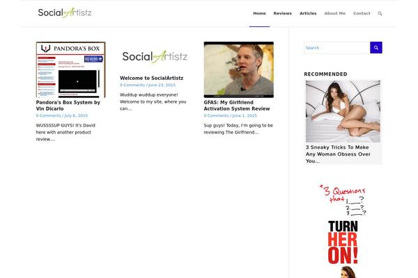 Enfold theme site design template sample