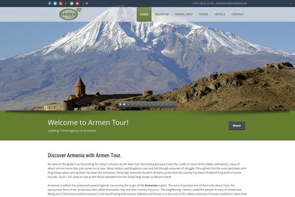 Tour Package theme site design template sample