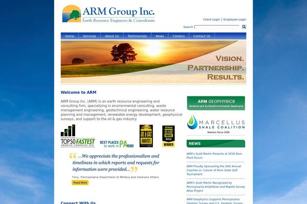 Arm theme site design template sample