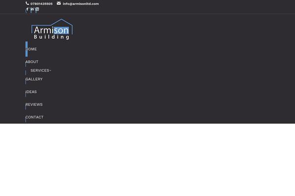 The7 Child theme site design template sample