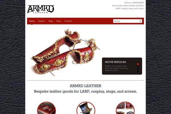 Blackbird theme site design template sample