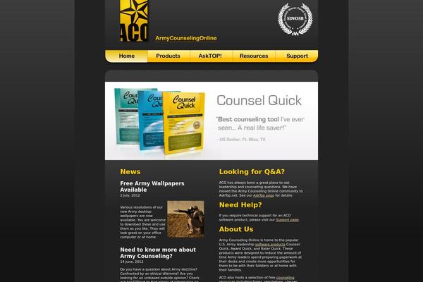 armycounselingonline.com site used Aco