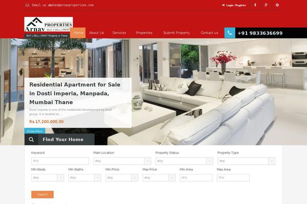 Realhomes Theme theme site design template sample