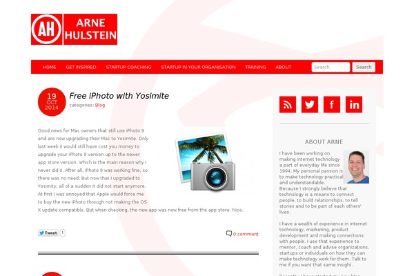 Hemingway theme site design template sample