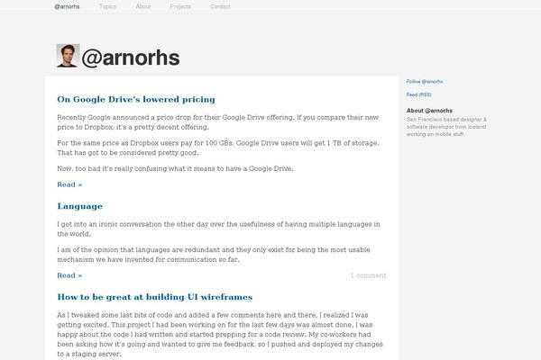 Site using Embedly plugin