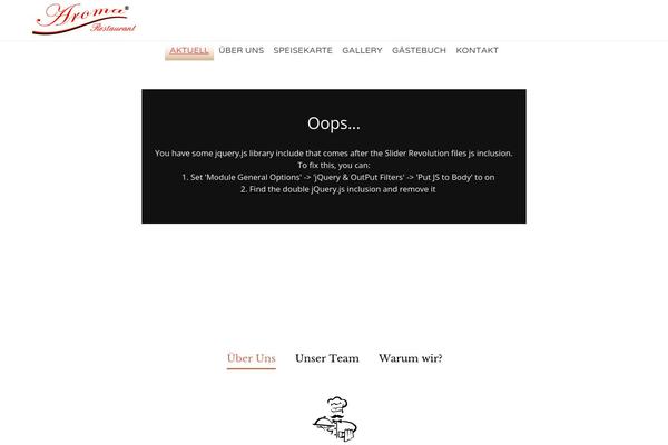Site using Foodpress plugin