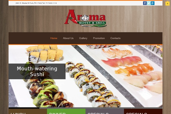 aromabuffet.com site used LinoFeast