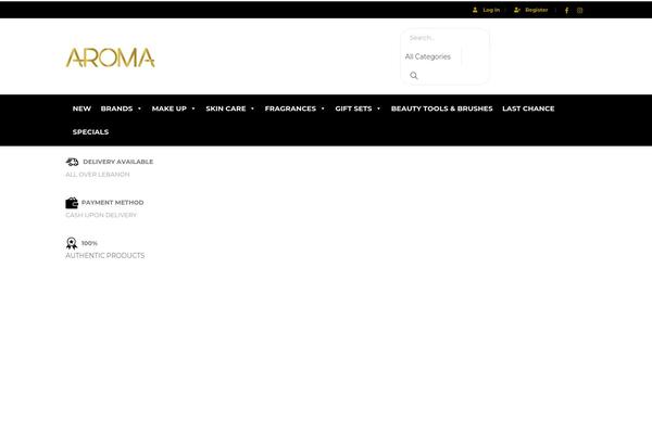 Aroma theme site design template sample