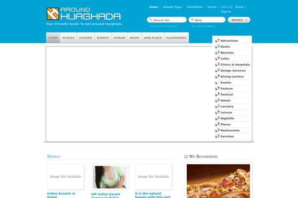 Geo Places v3 theme site design template sample