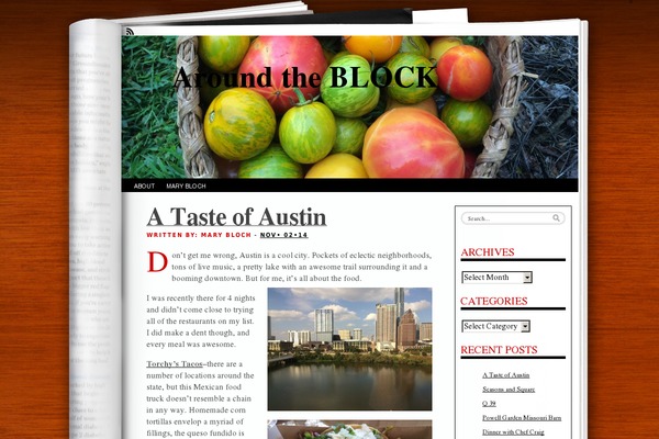 Fresh Ink Magazine theme site design template sample