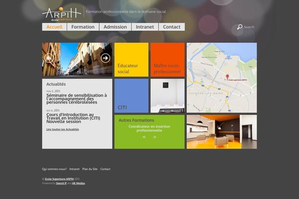Metro theme site design template sample