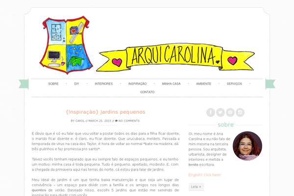 Sugar and Spice theme site design template sample