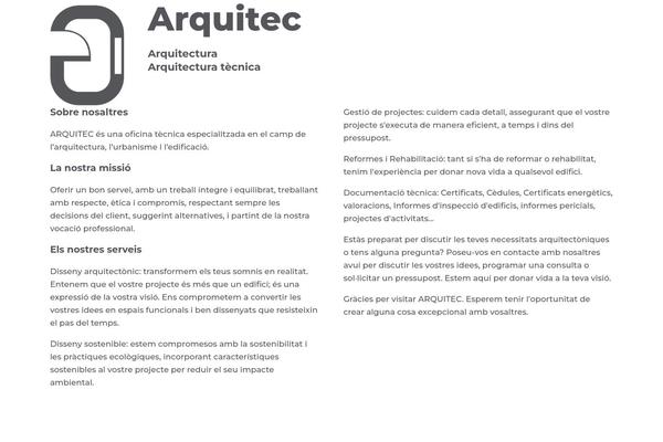 arquitec.net site used Architek