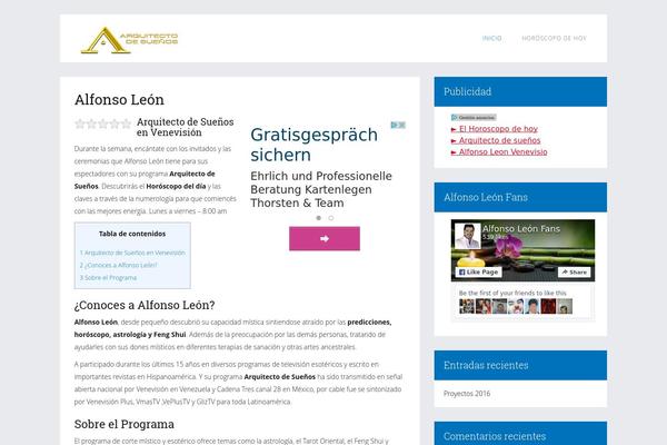 arquitectodesuenos.net site used Sahifa