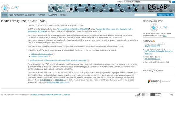 arquivos.pt site used Rpa