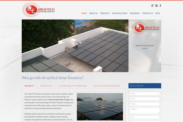 arraytechindia.com site used Arraytech