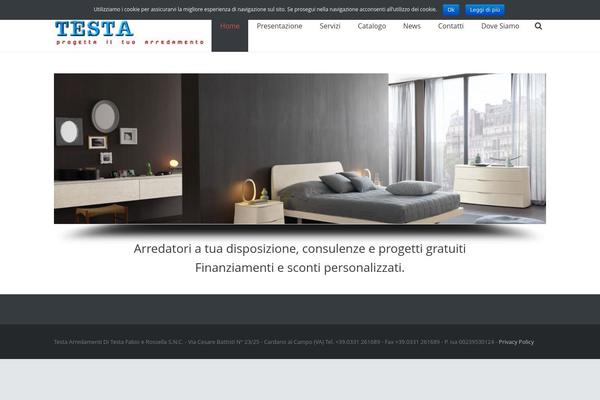 Impreza theme site design template sample