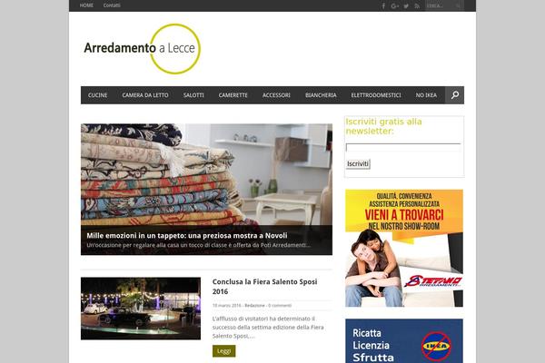 Magazon theme site design template sample