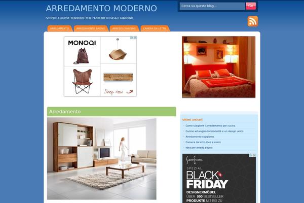 DeepBlue theme site design template sample