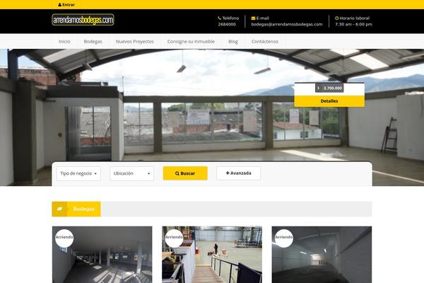 Real Spaces theme site design template sample