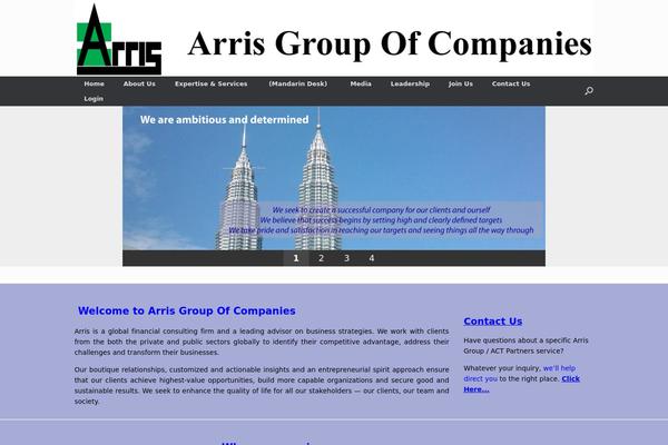 Vantage theme site design template sample