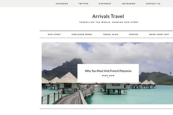 arrivalstravel.com site used Parker