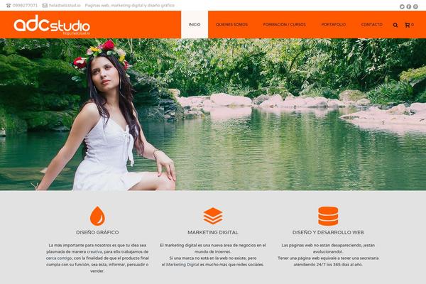 Jupiter theme site design template sample