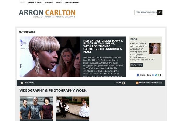 Aperture theme site design template sample