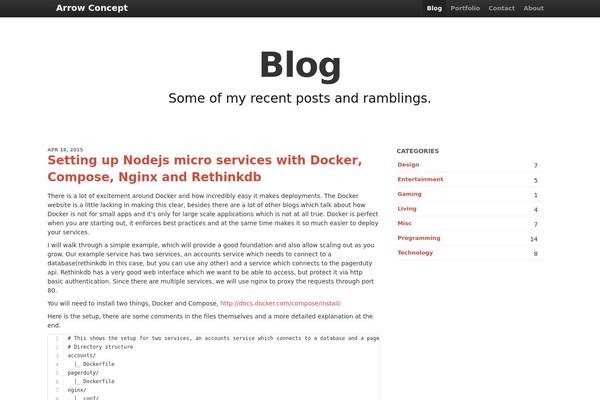 arrowconcept.com site used Bootstrap