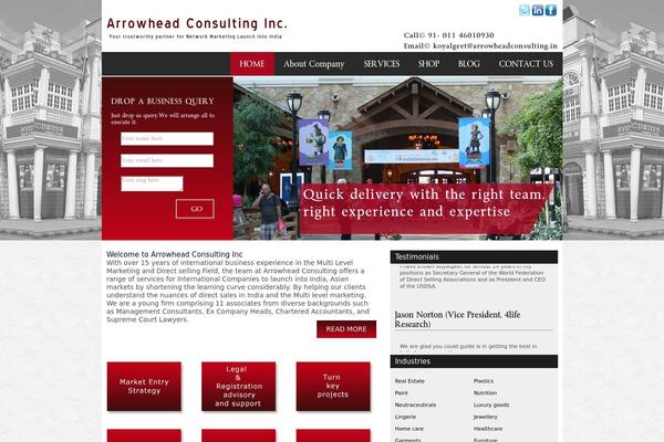 arrowheadconsulting.in site used Arrowhead