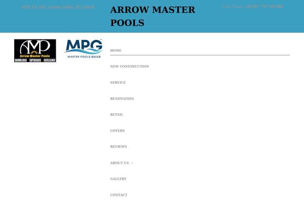 Swimmingpool theme site design template sample