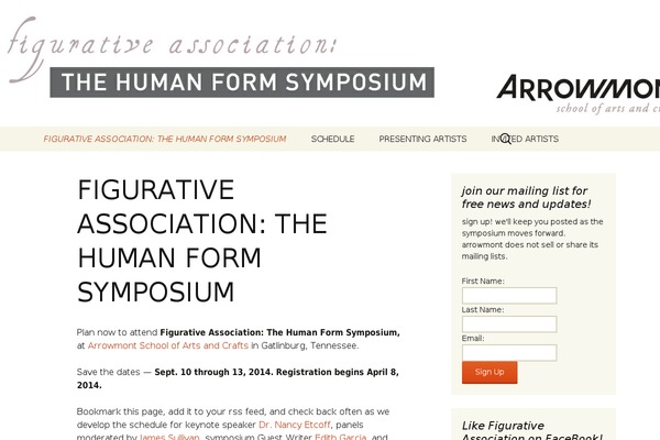 arrowmontfigure.org site used Twenty Thirteen