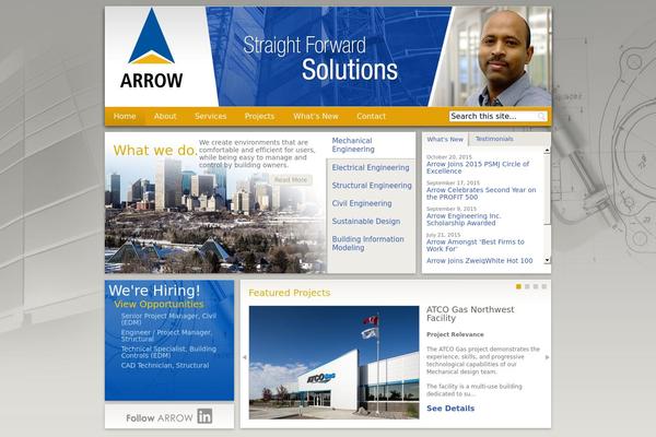Arrow theme site design template sample