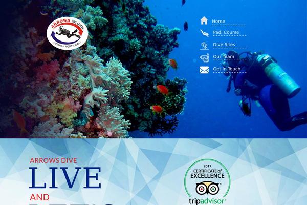 arrows-dive.com site used Arrowsdive