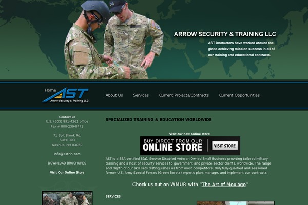 Ast theme site design template sample