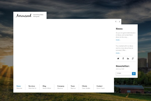 Construct theme site design template sample