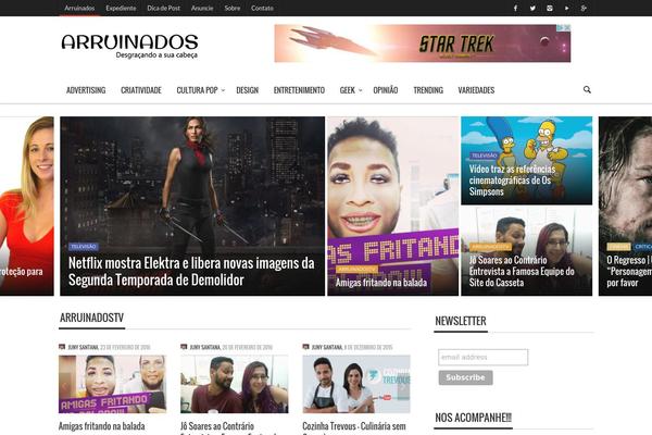 Curated theme site design template sample