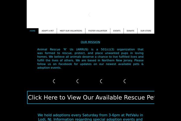 Rescue theme site design template sample