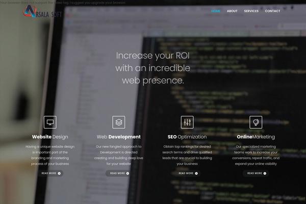Easyweb theme site design template sample