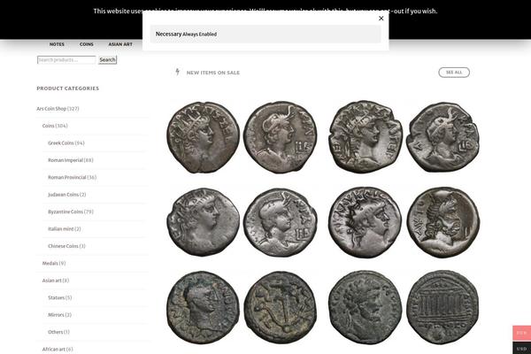 Site using Woo-multi-currency plugin